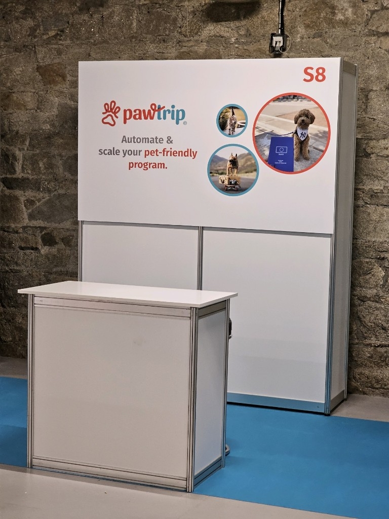 Blank slate for <a href="/PawtripHQ/">Pawtrip · Pet-Friendly Travel</a> booth at <a href="/FutureTravelX/">Future Travel</a>  EMEA conference starting tomorrow. 

This time, I decided to feature my dog Coco and his EU passport as the highlight photo. 

What do you think?