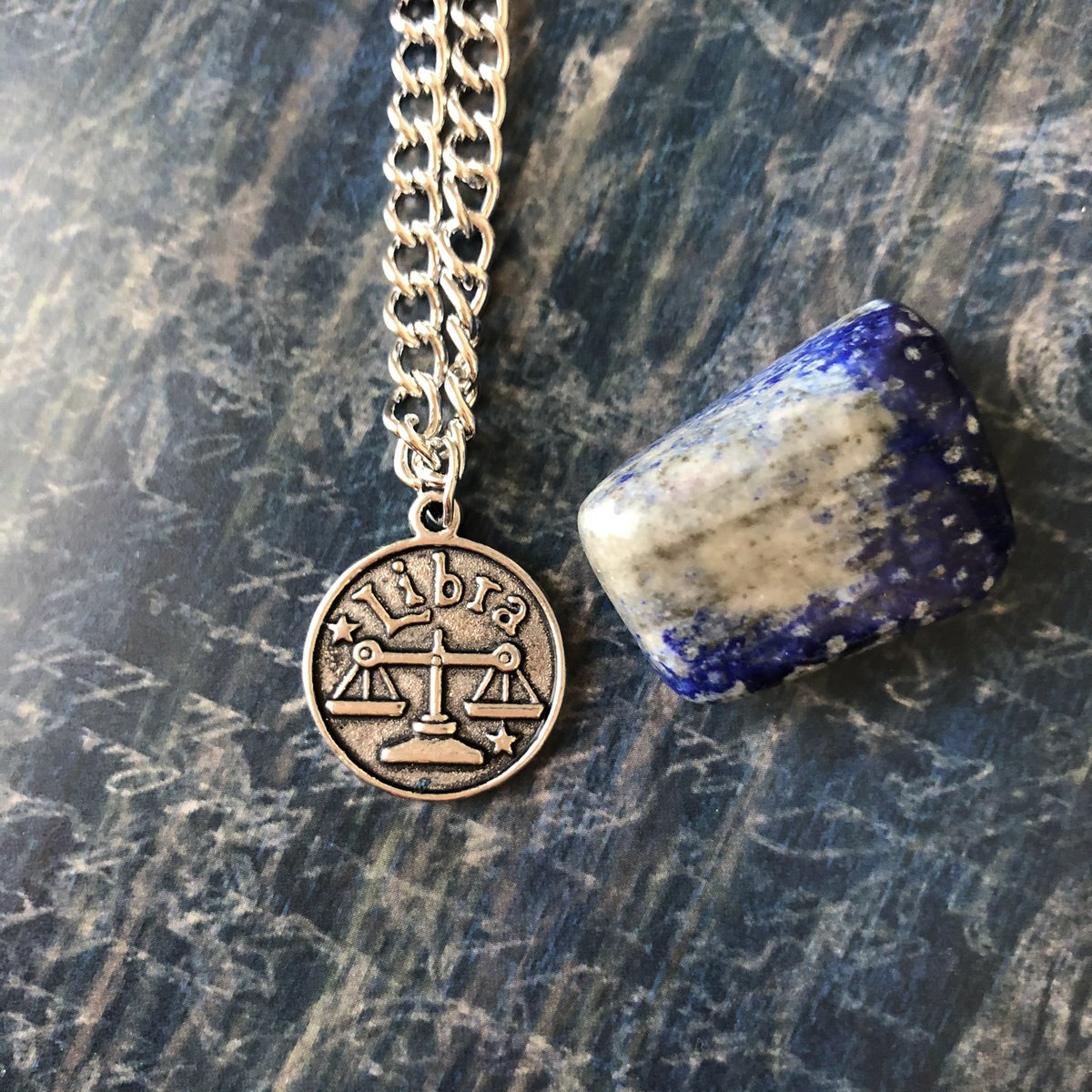 NevermoreJwlry's tweet photo. Calling all Geminis!➡️ I have ONE Gemini necklace left. The picture on the right shows what it would look like finished. https://t.co/0b2bYUqsKW