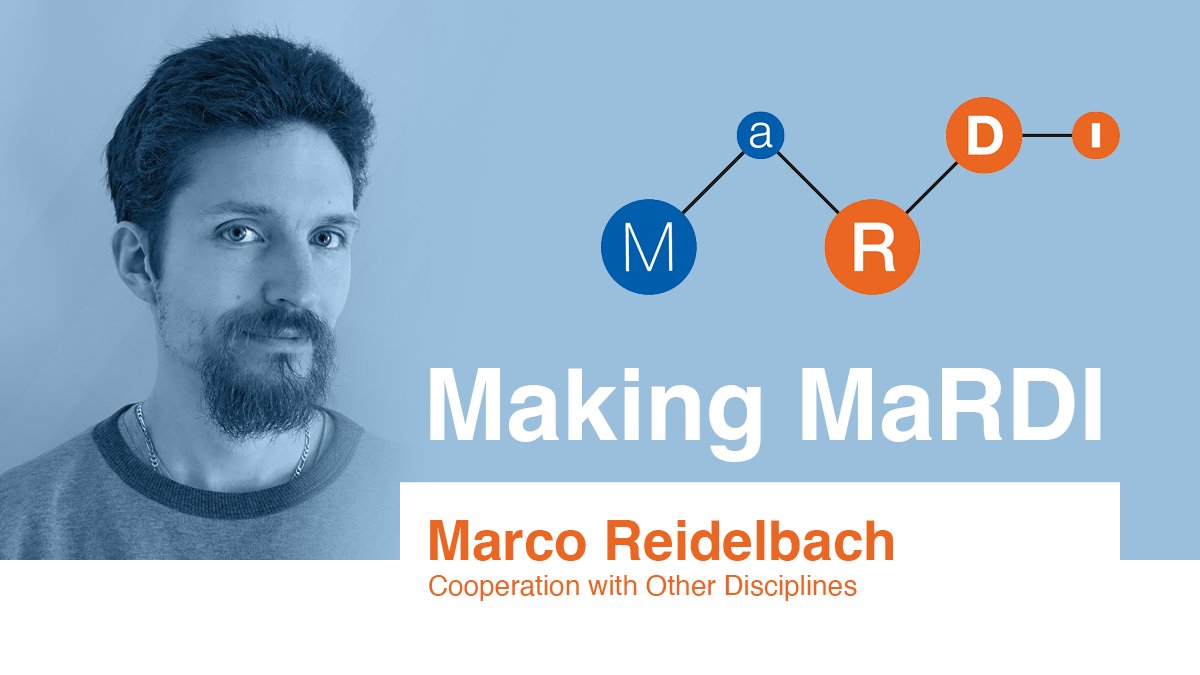 mardi4nfdi's tweet photo. "I have a perspective that is helpful when collaborating with other disciplines" says Marco Reidelbach from @ZuseInstitute in todays #MakingMaRDI Interview. To learn about his role in establishing a #FAIR culture for mathematical research data #mathRD read https://t.co/sPaUvL3Liz https://t.co/1HnSd1n8Nx