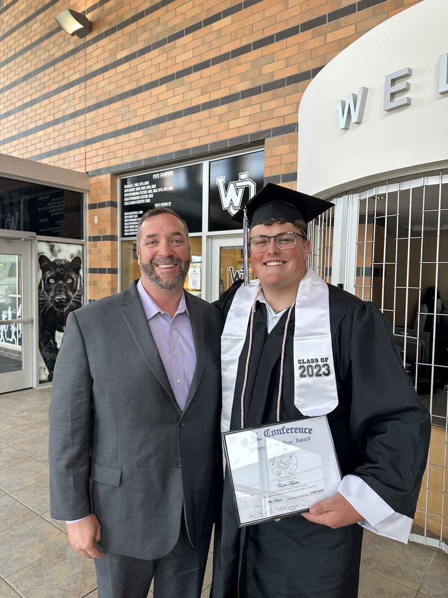 I am honored to receive athlete of the year this year. This was one of my main goals all throughout high school!! I am super blessed and couldn’t have done it without all of my coaches and teachers pushing me to be great!! <a href="/wopanthers/">West Ottawa Panthers</a> <a href="/WO_Football1/">West Ottawa Football</a> <a href="/CoachLail/">Jacob Lail</a> <a href="/CoachCKap/">Chris Kapilovic</a>