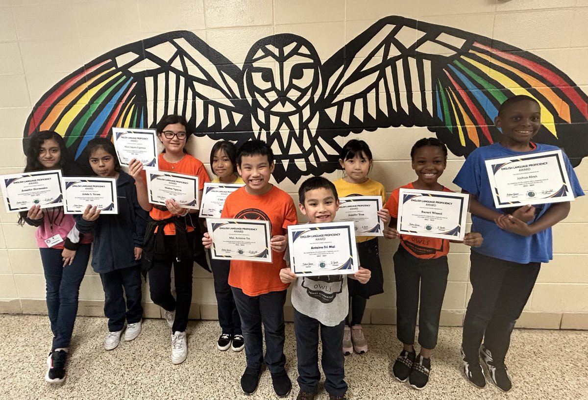 These Fonde Owls have worked hard throughout their years in school, learning English as a second language. They were awarded for meeting the state exit score of a 4.8 or higher on the ACCESS test. They have officially completed the ESL program!! #CelebrateFonde <a href="/MobilePublicSch/">MobilePublicSchools</a>