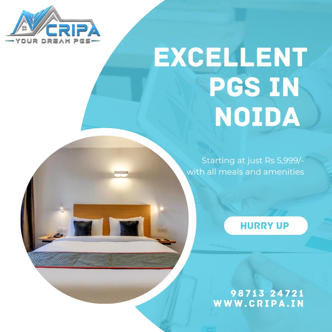 #CripaPG #PGLife #PGinNoida #NoidaPGs #ComfortableStay #ModernAmenities #CommunityLiving #AffordablePG #CoLiving #StudentAccommodation #PGforBoys #PGforGirls #FullyFurnished #LuxuryLiving #DoubleOccupancy #TripleOccupancy #FoodIncluded #NearMetro #Security #HygieneMaintenance