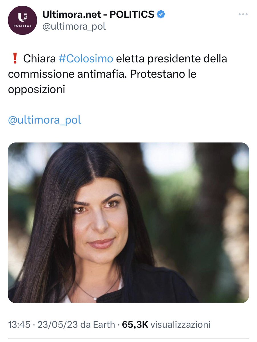 Mettere questa a capo della Commissione Antimafia è immorale e disgustoso di suo.
Farlo nel giorno in cui, 31 anni fa, la mafia ha ucciso Giovanni Falcone e altre quattro persone è uno sfregio criminoso.
#colosimo
