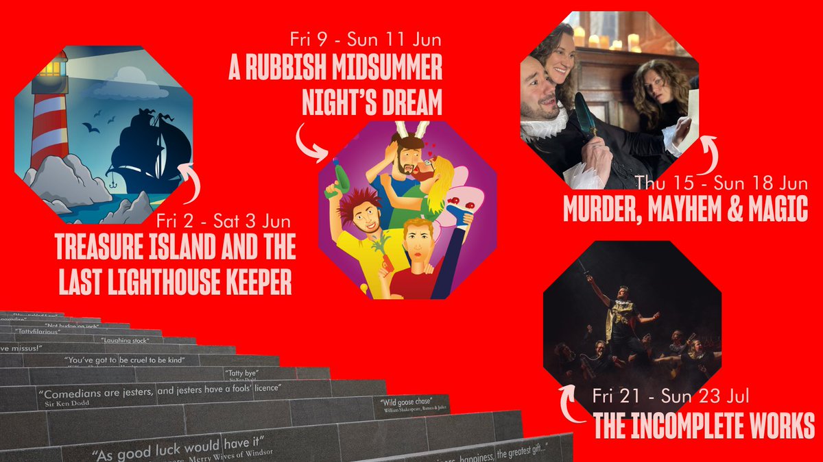 Check out what's coming up in the Sir Ken Dodd Performance Garden, from never-before-seen comedies to new takes on your Shakespeare favourites. All family-friendly and with tickets from £3 (plus transaction fee) 💚 bit.ly/3MPA7lg