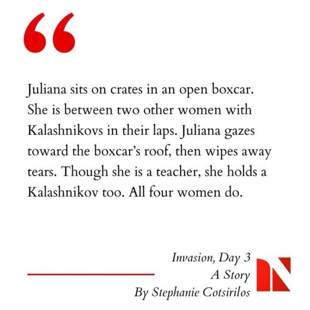 Thank you Narrative magazine!

#StephanieCotsirilos #Narrative #NarrativeMagazine #SOTW #StoryoftheWeek #fiction #writing #shortstory #publishedworks instagr.am/p/Csl77EEL5Sf/