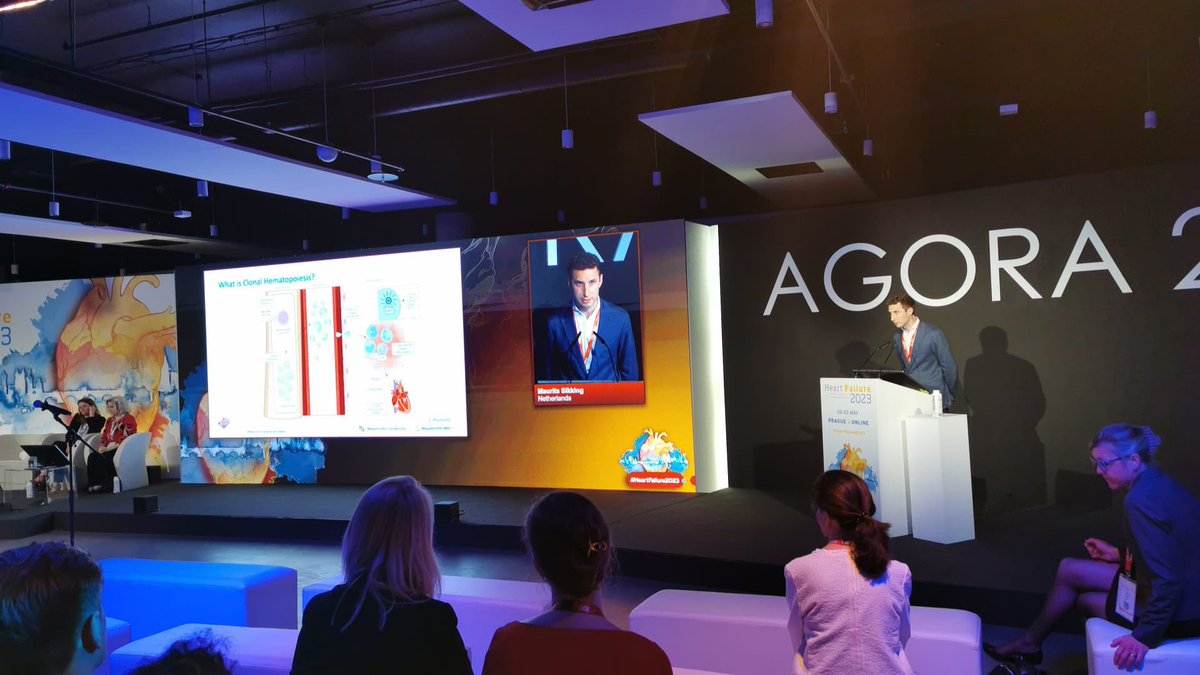 My presentation on Clonal Hematopoiesis in Dilated Cardiomyopathy was selected as a highlight of the #heartfailure #HFA_congress of the European Society of Cardiology in Prague 🫀😊 

With a special thanks to many not on twitter as well as <a href="/ahoischen/">Alexander Hoischen</a> @NielsPR <a href="/CARIMMaastricht/">CARIM</a> 🙌