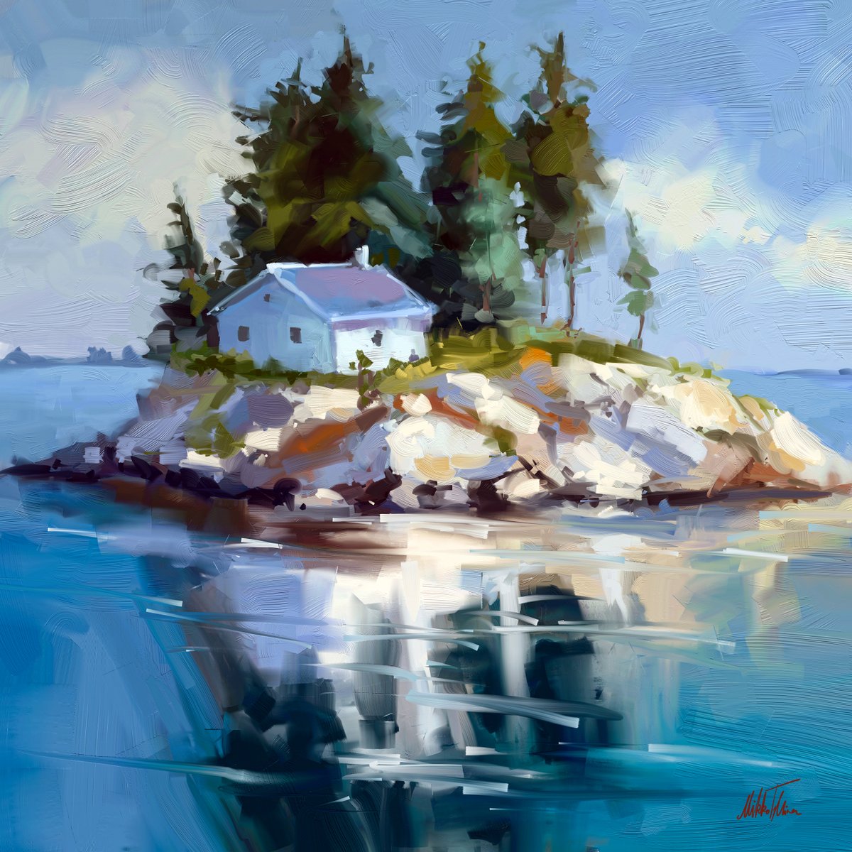MikkoTyllinen's tweet photo. ~ Small house on the island ~
Digital oil painting

#landscape #painting #digitalpainting #artrage #artistontwittter https://t.co/5JiHOsEk5a