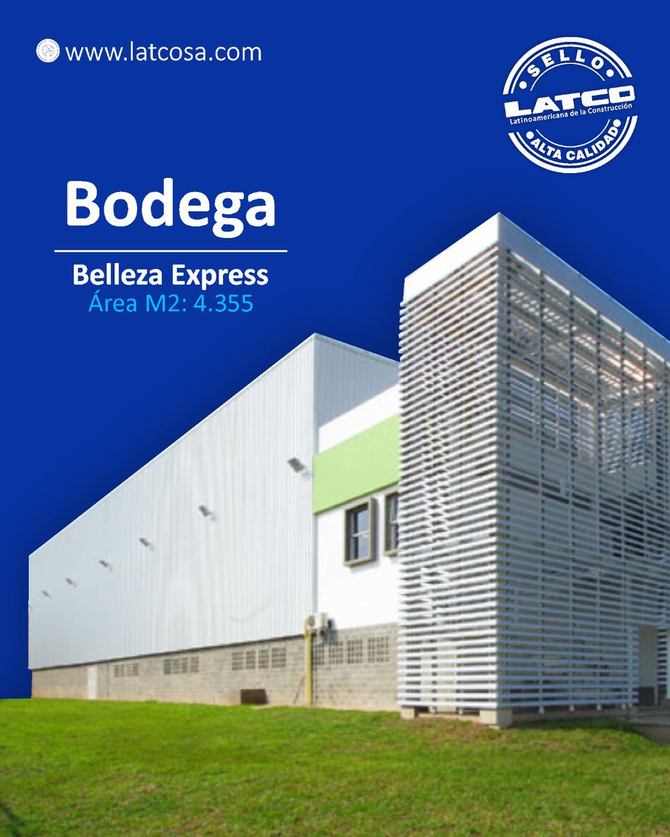 latco_sa's tweet photo. 🔝 🚧 🏗️ Te acompañamos a construir la historia del crecimiento de tu empresa. 

Nuestra experiencia en  el sector industrial nos permite brindarte una solución acorde a tus necesidades.

#Quieroconstruir #Bodega #NuevaBodega #Ampliación #Constructoracali #Construir https://t.co/GZfaWG2MvN