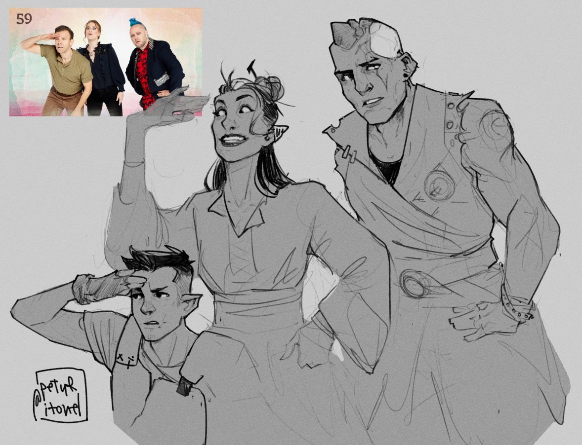 thumbnail redraw to fight artblock 💪 #CriticalRoleArt