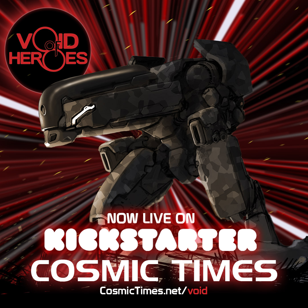 CosmicTimes's tweet photo. The Kickstarter campaign for Void of Heroes is NOW LIVE! Follow this link -https://t.co/u4sMgCIbx7 - to support this killer mech combat graphic novel
! 
#Kickstarter #BeCosmic #TheVoid #VoidofHeroes #Comic #ComicBook #GraphicNovel #Support #crowdfunding #robots https://t.co/jEMEaN99Vj