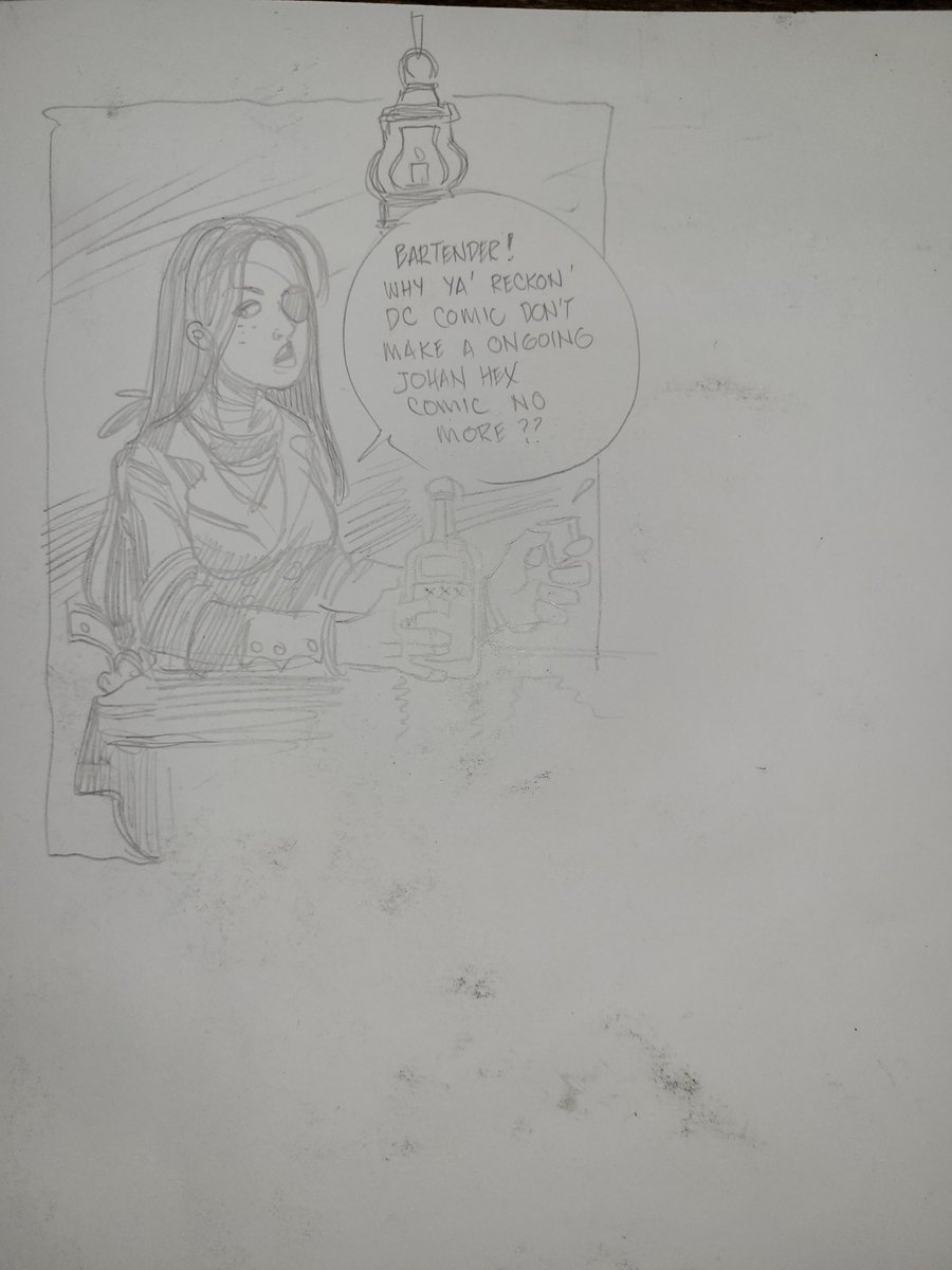 My newest addition to my Hall Of Hex Art Hexhibit. A <a href="/MoritatArt/">Justin 'Moritat'</a> Jonah Hex with a little sketch on the back. The pic doesn't do the colors justice. I now have a piece done by someone from each run Jonah starred in. <a href="/Toddsartattack/">Toddsartattack</a>