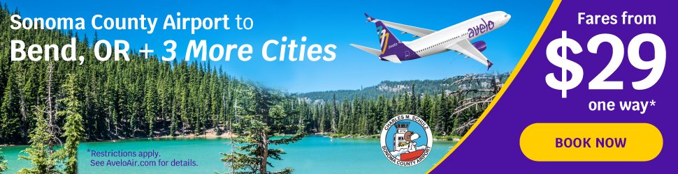 Ready for an adventure? Starting June 23, you can fly @AveloAir out of the Charles M. Schulz-Sonoma County Airport (STS) to Redmond, Oregon (RDM). With easy check-in, on-site parking, and direct flights, STS is the perfect way to start your journey! Visit flysts.com