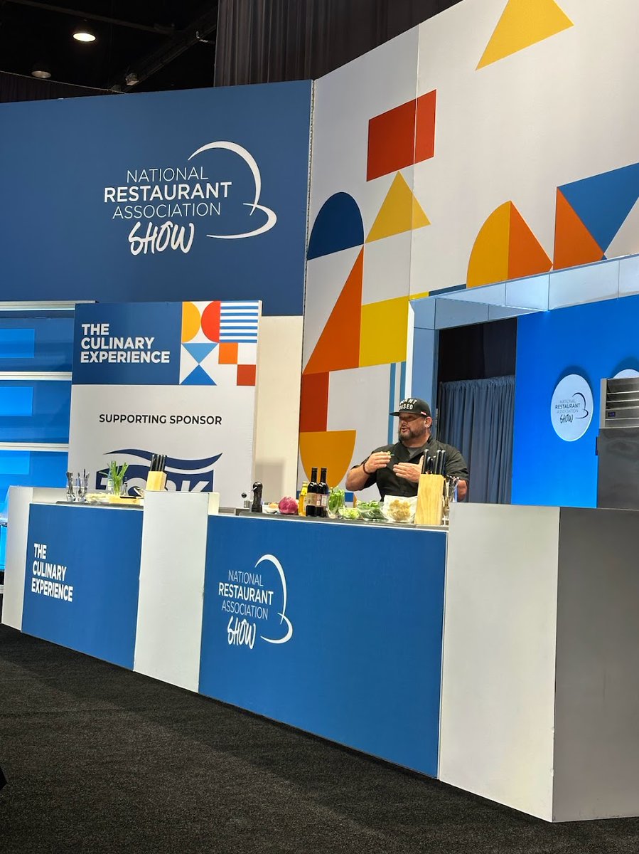 NatlRestShow's tweet photo. 🎉 REMINDER: We’re heading over NOW to grab seats for @Chefbriduff 's demo. If you couldn’t get in last time, now’s your chance! Meet us at the The Culinary Experience, Lakeside Level 3 - 10448 to get #duffified & learn about sustainable seafood. 🍤🌊 Presented by @NewWaveFoods https://t.co/um7y4DjUj0