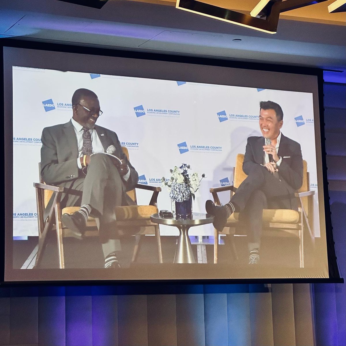 BrandLAorg's tweet photo. We’re @LAEDC ‘s 2023 #88CitiesSummit 

This event is the space for local government leaders across Los Angeles County to share and create solutions to address the economic development challenges our cities and unincorporated communities face.

This year, the focus is on fostering human-centered cities across the county• 

#LosAngeles is the most vibrant business ecosystem in the country. Brand LA supports initiatives and goals that promote collaborative frameworks to build sustainability in our region. It’s an important discussion for our agency’s efforts to foster foreign direct investment programs, as well as resources for our local entrepreneurs, small businesses, and underserved communities.