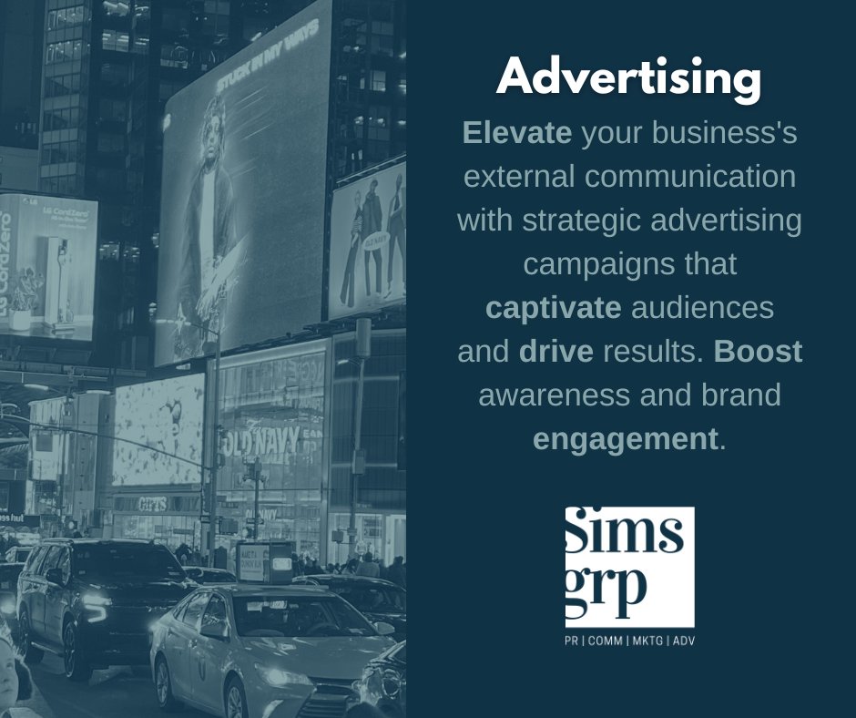 TheSimsGrp's tweet photo. Elevate your business's external communication with Sims Grp! From print and television to digital channels and streaming services, we help you 🚀 boost brand awareness, engage your target audience, and take your business to new heights. https://t.co/4MUmVHjfSk
.
.
#Advertising https://t.co/xd5qDbFeCs