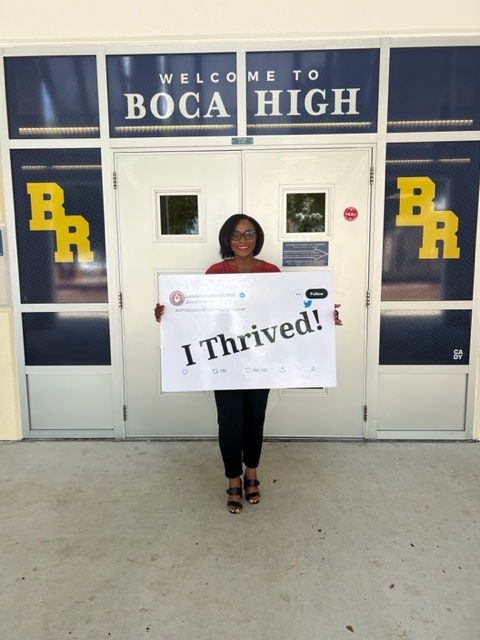 The Leadership Development team would like to congratulate Elsa Lubin for thriving her first year as assistant principal at Boca Raton High School. Keep thriving, AP Lubin! #APInduction #TopTalentGrowsHere #Thriving