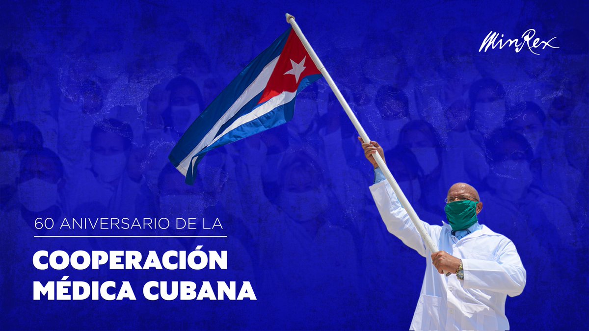 DocenciaVen: RT <a href="/BrunoRguezP/">Bruno Rodríguez P</a>: Desde su inicio en 1963, en Argelia, la colaboración médica cubana ha dejado alrededor del 🌍 una huella indeleble de altruismo y dignidad. 

Felicidades por estos #60AñosSalvandoVidas y poniendo en alto la vocación human…