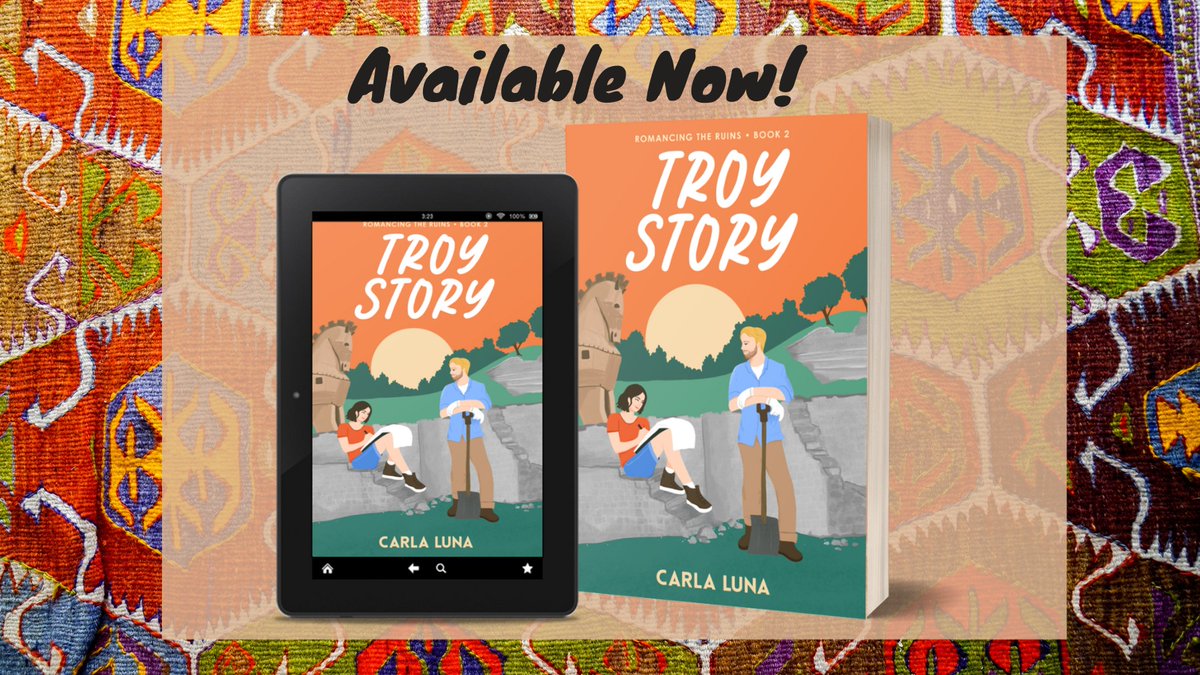 casacullen's tweet photo. TROY STORY is out today! Don't miss this archaeology rom-com featuring:
💕Friends-to-lovers romance
🧿Adventure &amp; intrigue in Turkey
⛏️Dig hijinks 
Available in ebook &amp; paperback from all major retailers.
Amz: https://t.co/4RDXNILdYz
Books2Read: https://t.co/UckQNisbZr https://t.co/vwlidMFwBv