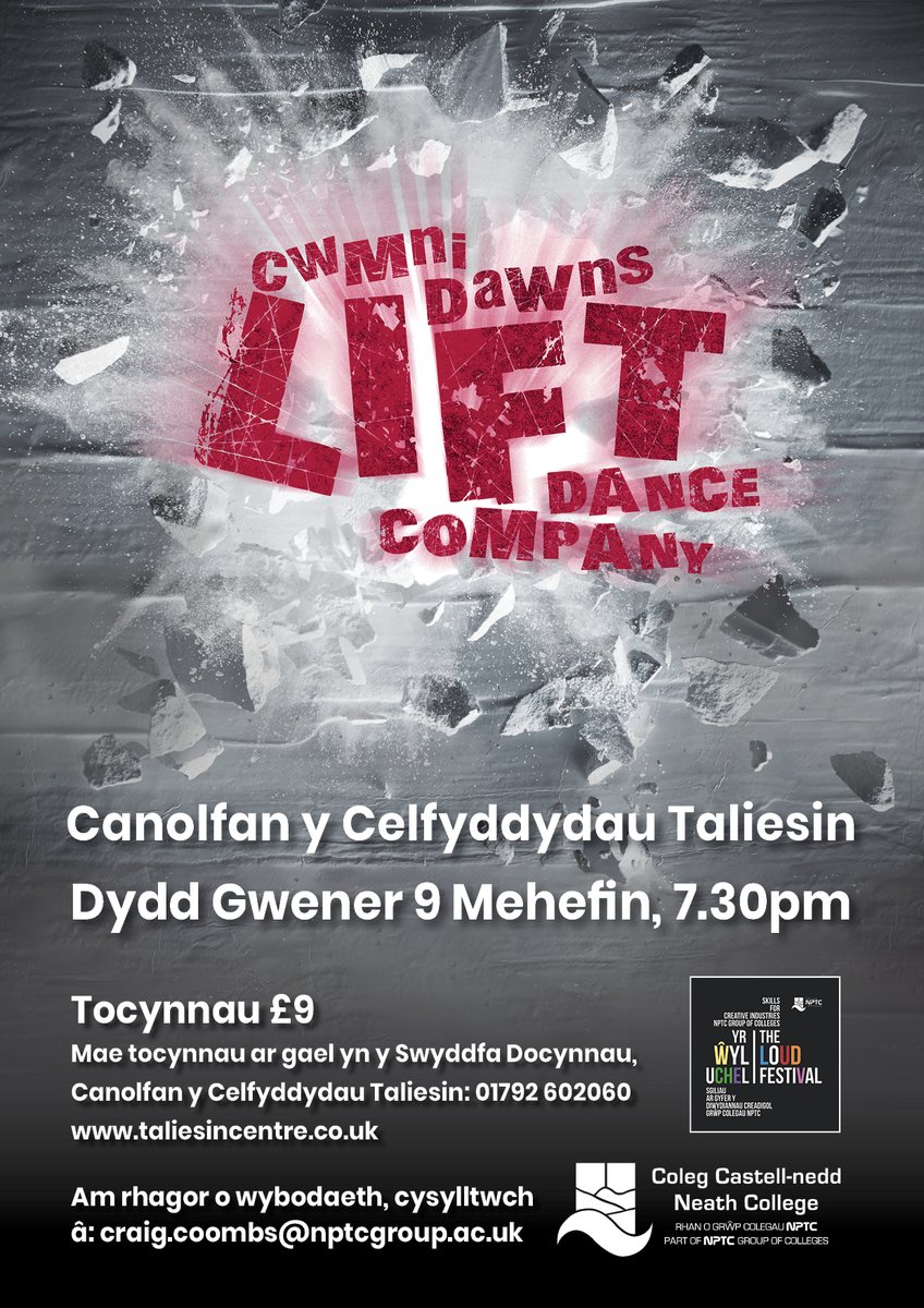 🆕🆕🆕

A brand new show from 𝙇𝙞𝙛𝙩 𝘿𝙖𝙣𝙘𝙚 𝘾𝙤𝙢𝙥𝙖𝙣𝙮 🩰

Book your tickets now 🎟️⤵️

▪️▫️▪️▫️▪️▫️

Sioe newydd sbon gan 𝘾𝙬𝙢𝙣𝙞 𝘿𝙖𝙬𝙣𝙨 𝙇𝙞𝙛𝙩 🩰

Archebwch eich tocynnau nawr 🎟️⤵️

#Danceucation