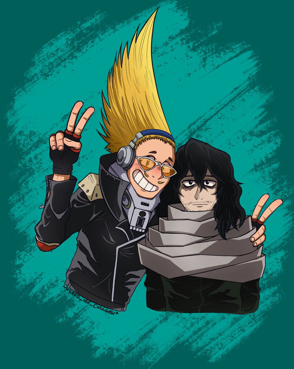 ciphersnail's tweet photo. #Eraserhead #MyHeroAcadamia #BokuNoHeroAcademia #anime #aizawa #Yamada https://t.co/JLI2us9qcB