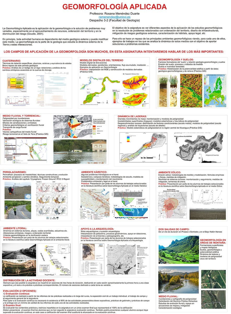 geologiaoviedo's tweet photo. Dentro del ciclo de presentación de las asignaturas optativas de 4º curso del Grado en Geología, hoy presentamos la asignatura GEOMORFOLOGÍA APLICADA
#geologiaoviedo #geologiauniovi #geologia #gradogeologia #uniovi #optativas https://t.co/HmLTOMOMRQ
