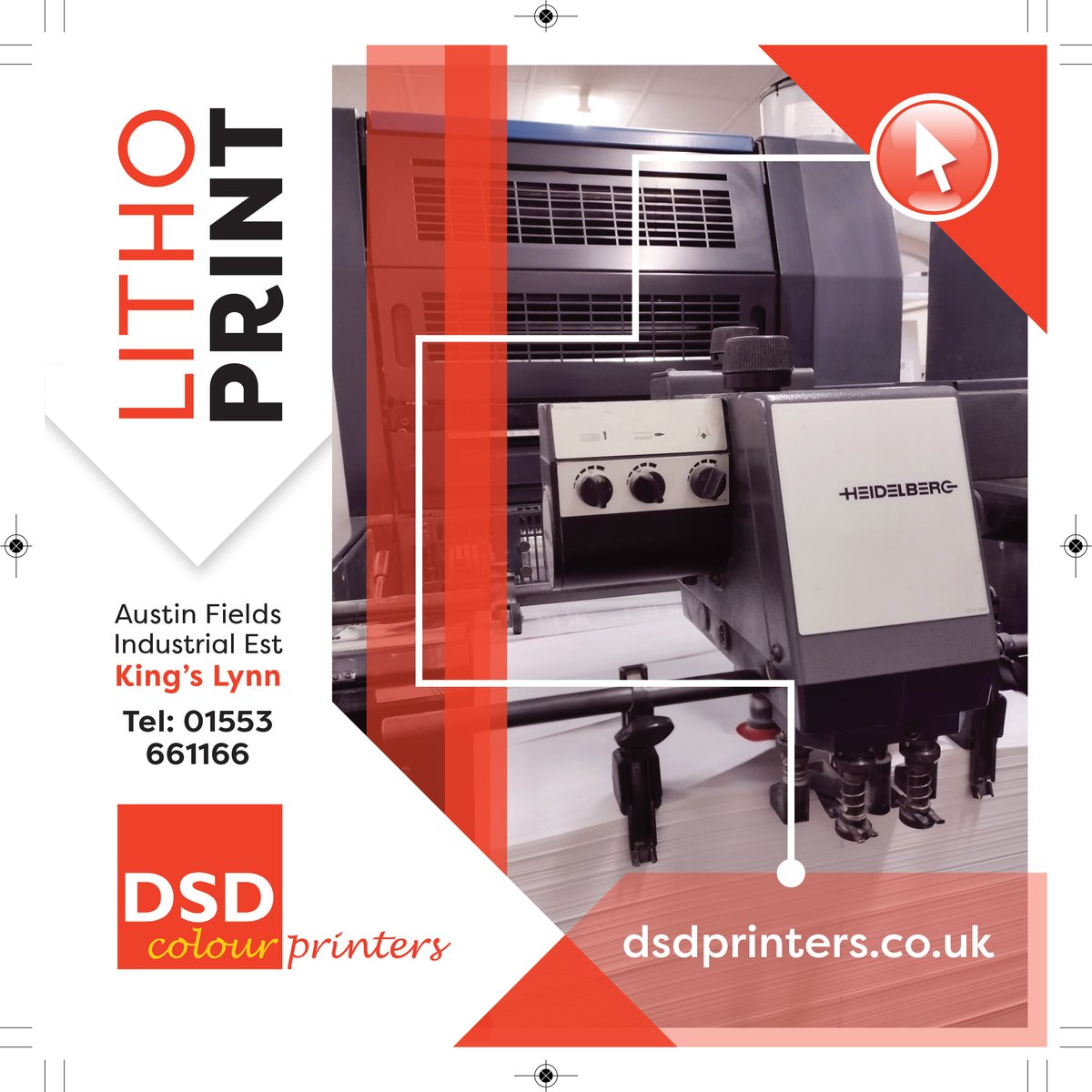 A wide variety of stock can be printed on &amp; exceptional print results are achieved with litho printing. DSD printers in King's Lynn have a number of litho presses and can print numerous sizes, giving an almost unlimited array of options to meet your printing needs. #KingsLynn