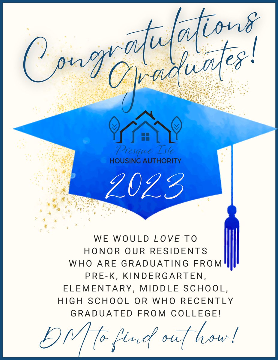Are you a resident who is graduating, or someone in your family is?
Send us a message! 👩‍🎓👨‍🎓

* please share with a resident you know!*
#celebrate #graduation2023 #gradseason #congratulations #collegegrad #highschoolgrad #middleschoolgrad #elementaryschoolgrad #prekgrad