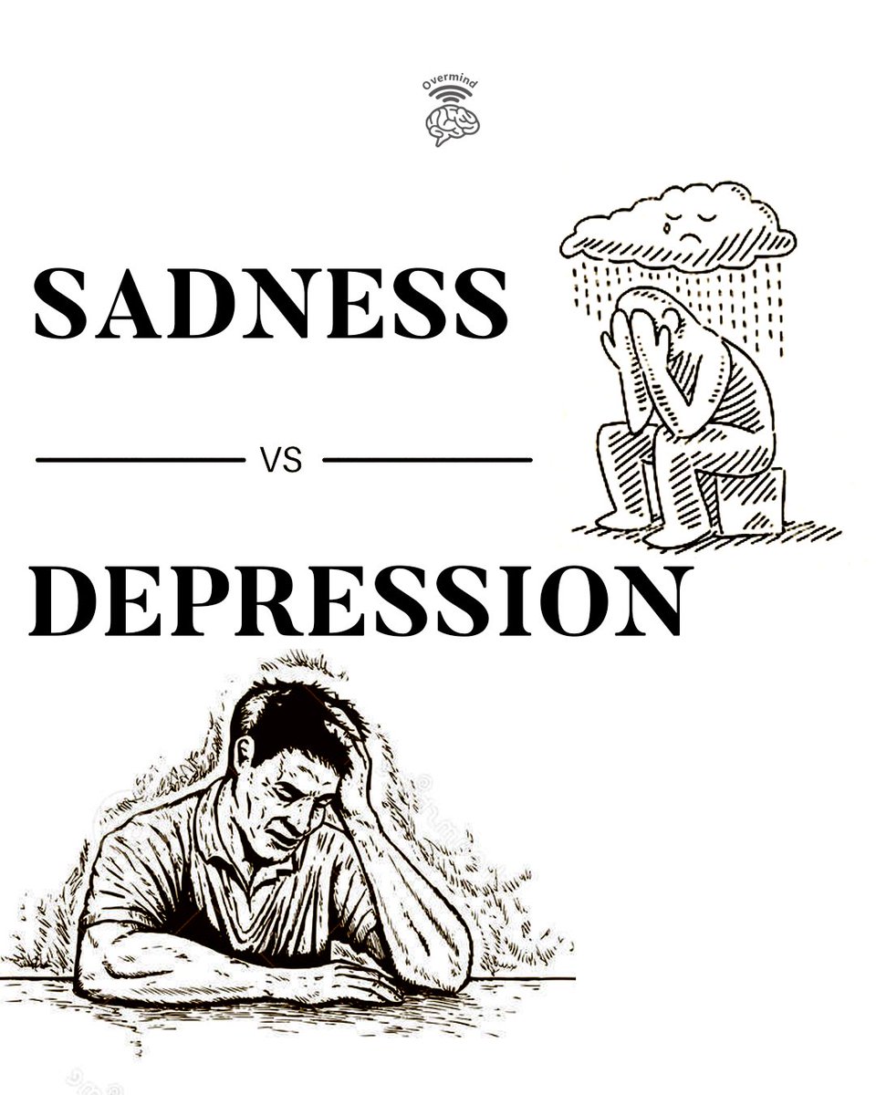 The DIFFERENCE between SADNESS and DEPRESSION:

- Thread -