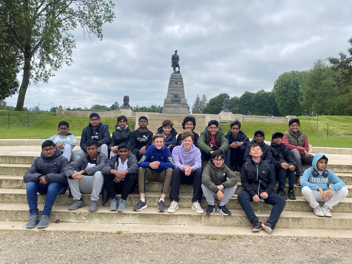 saintolaves's tweet photo. Year 8 students on day 2 of our Activity Week's Battlefields Tour - in front of the memorial to the 51st Highland Division at Beaumont-Hamel, Newfoundland.
#stolavesgrammarschool #schoolactivityweek #battlefieldstour #belguim #france #beyondtheclassroom #happinesssuccesscommunity https://t.co/N5ZFAIvYYt