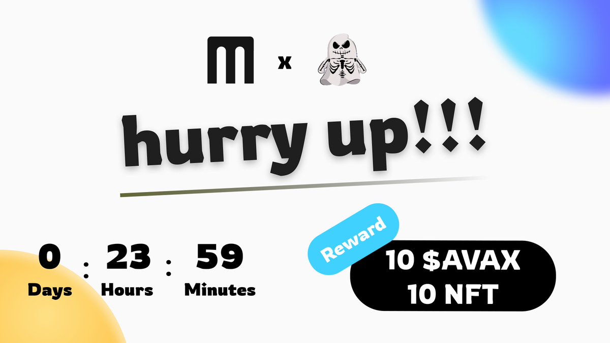 ⏳ Only 24 hours left for the <a href="/AvaxGhost/">Avax Ghost NFT Game🔺</a> campaign!

Don't miss out on this thrilling opportunity to earn amazing rewards. 👻🚀

Hurry and complete the tasks before time runs out. 🏆💰