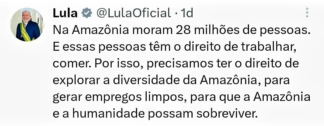 Paran33420839's tweet photo. Uuueeeee ....
Twitada de Lula defendendo a exploração de petróleo na foz do Rio Amazonas.
Cadê a Greta e os demais defensores globais?
#LulaVergonhaMundial
#LulaSoFazMerda
#LulaSeuLugarENaPrisao https://t.co/rtnT3XJExq