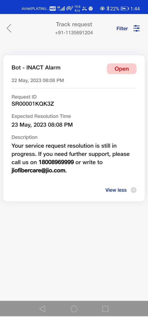 Pulkitblaggan's tweet photo. Pathetic service by @reliancejio @JioCare

My internet is not working for 2 days. I have tried all the means but there is still no resolution.

Your GM service Mr. Arvind and Engr. Manish in Vikas Puri delhi are worst. Why do you hire these jokers.

@airtelindia  is far better.. https://t.co/sfPVFzOP69