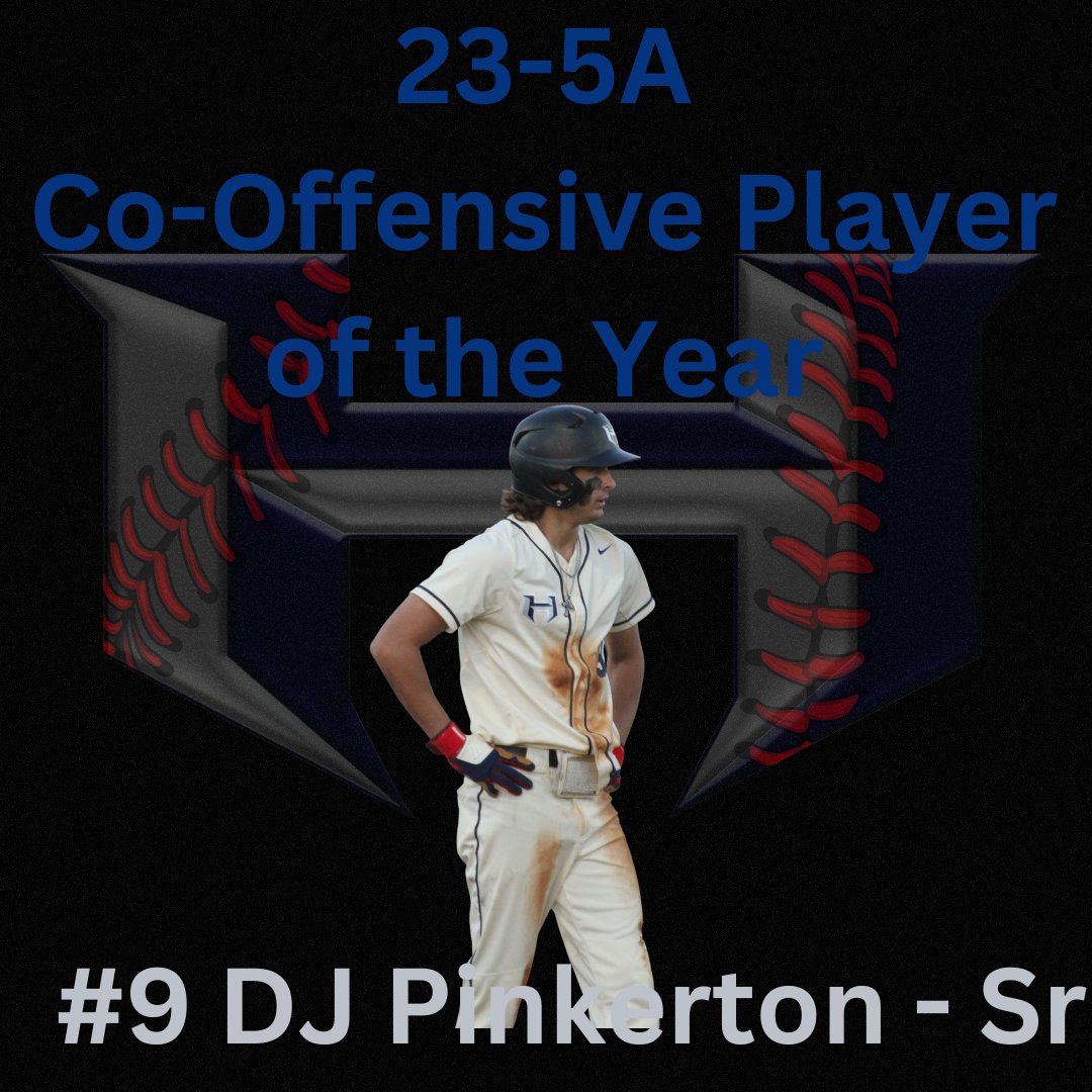Congratulations to 23-5A Co-Offensive Player of the Year @djpinkerton9
