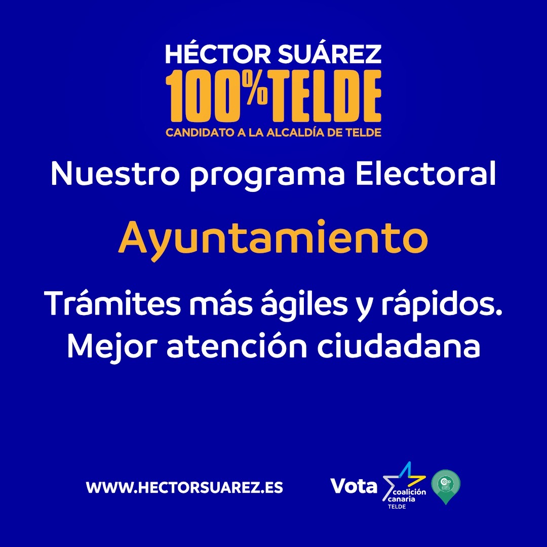 hectorjsuarez's tweet photo. Conoce las propuestas que tenemos para lograr un 100%Telde. Amplía información en: https://t.co/VdlUMpuU1A

#HéctorSuárez100x100Telde
#HéctorSuárez
#ActivandoTelde
#Vota100x100Telde
#VotaHéctorSuárez https://t.co/vjRSZKWMDD