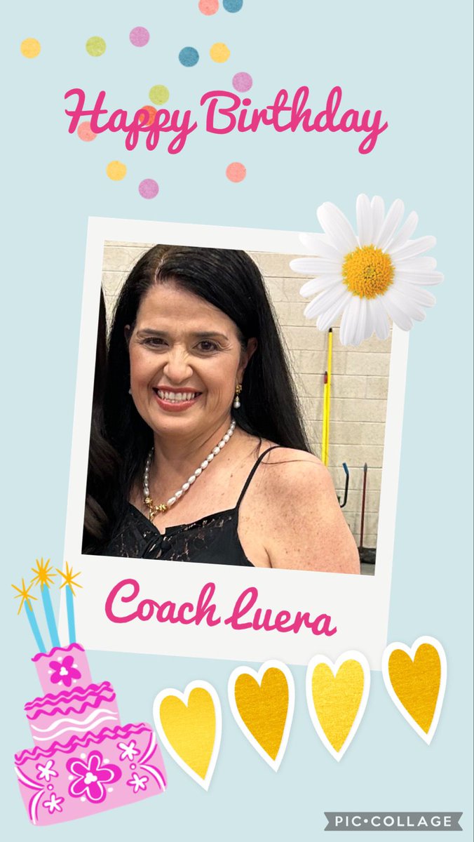 CheerMchi's tweet photo. Wishing Coach Luera A Happy Birthday 🎉🎈🎂🎁 Enjoy your Day🎊 Xoxo 😘 McHi Cheerleaders 🎊💜💛 https://t.co/ndQDAlYvns
