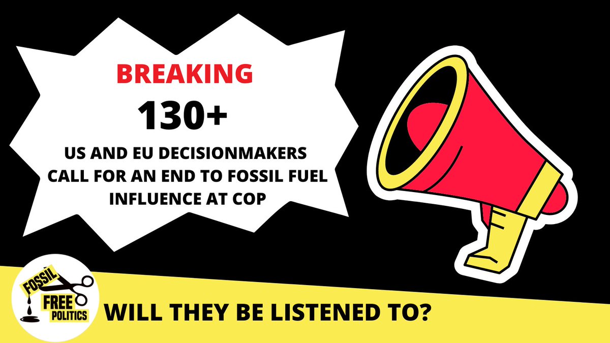 Sadly, EU Climate Chief Frans Timmermans appears to publicly side with the fossil fuel industry and wants to include them.

He's ignoring the 130+ 🇺🇸🇪🇺 decision makers calling for a conflict of interest policy.

RT to ask @TimmermansEU to put it on the agenda
#PollutersOut
#SB58