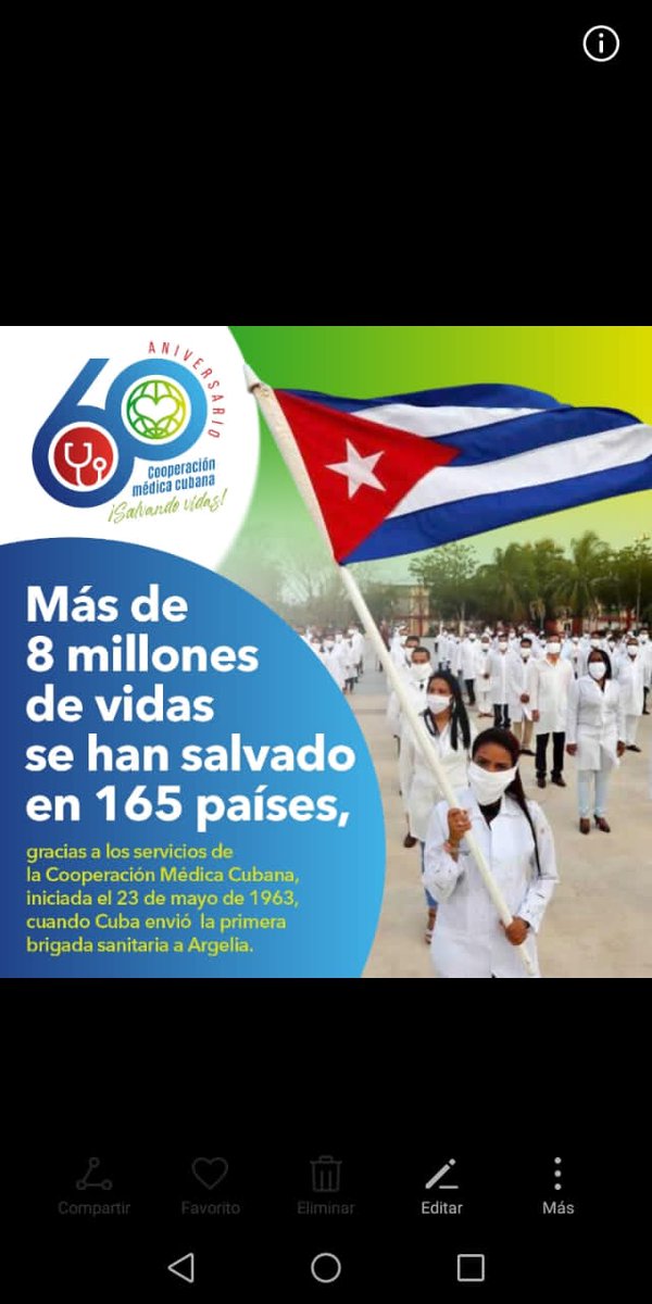 DocenciaVen: RT <a href="/cubacooperaven/">Brigada Médica Cubana en Venezuela</a>: Más de 8 millones de vidas se han salvado en 165 países gracias a los servicios de la Cooperación Médica Cubana.

💖 ¡Juntos por cada latido!💖

🇨🇺#CubaPorLaVida👏 #CubaCoopera #60AñosSalvandoVidas

<a href="/cubacooperaven/">Brigada Médica Cubana en Venezuela</a>