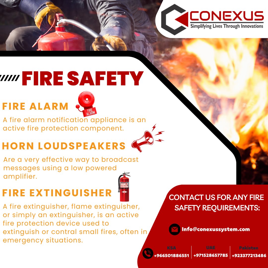 ConexusE's tweet photo. #Conexus #FireFighting #SmokeSystem #FireSystem #FireProtection #FireSafety #FireAlarmsystem #FireAlarm #Securitysystem #Alarm #Protection #Fire #Fireprotection #Firefighter #Firesolution #Maintenance #Companyalarm #Alarmsproducts #Fireextiguisher #Extinguisher #Alarmsecurity https://t.co/d6ReGDoUbQ