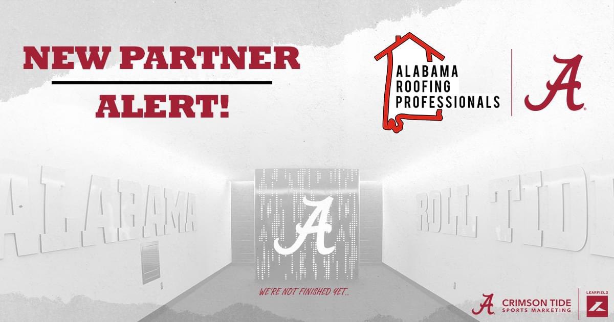 We are so excited to announce that Alabama Roofing Professionals is a new partner with Crimson Tide Sports Marketing as the Official Roofer of University of Alabama Athletics!

#RollTide #ALRoofPros #jox