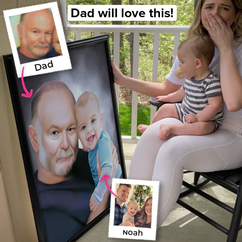 epic_paint's tweet photo. Family portrait - the perfect gift for the perfect DAD ❤️
Get 20% off + free shipping 🎁 Use Code: DAD20