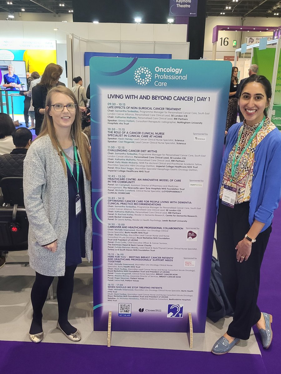 An absolute pleasure presenting on #challengingcancerdietmyths at #OPC23 with my dear colleague and friend <a href="/KellyWadeMcbane/">Kelly Wade-Mcbane</a>. The turn out was humbling- thank you all for showing up! <a href="/BDA_Oncology/">BDA Oncology Specialist Group</a> <a href="/BDA_Dietitians/">British Dietetic Association</a> <a href="/ImperialNHS/">Imperial NHS 💙</a>