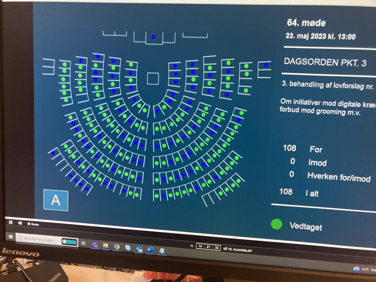 JanneTynell's tweet photo. Det her er kæmpestort og kulminationen på mange års arbejde. Folketinget har netop sikret bedre retlig beskyttelse af børn mod overgreb. Kriminalisering af grooming, bedre beskyttelse mod sextortion, udvidelse af underviser-paragraffen og ordet porno bliver fjernet fra loven 🙏🏼 https://t.co/yMH87QV1SE