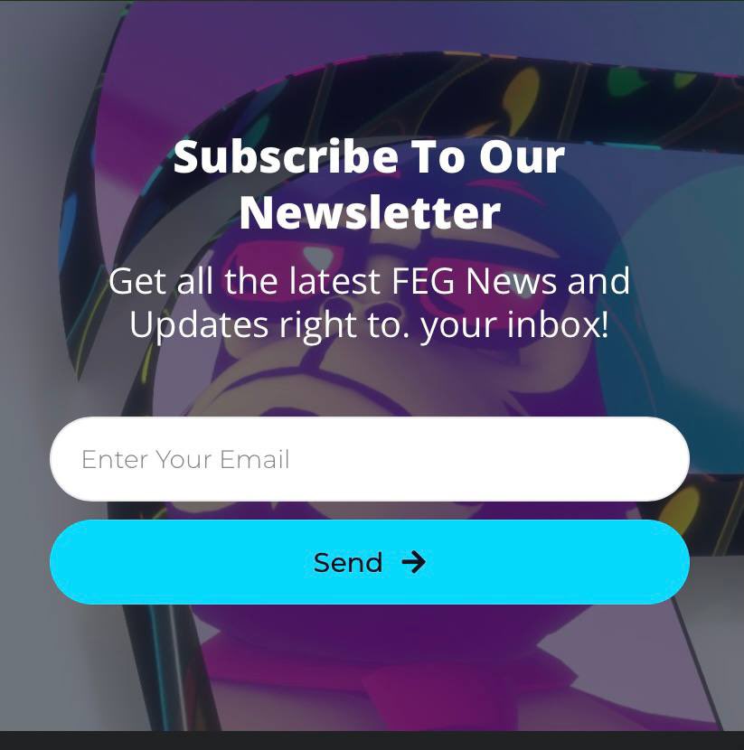 🚨 EMAIL SUBSCRIPTION SERVICE 🚨

Good Morning Gorillas🦍
As you are aware our #FEGtoken Marketing team have been working very hard over the last few months to push our ecosystem in the right direction👆🏻

We are pleased to announce that we have now created a subscription mailing…