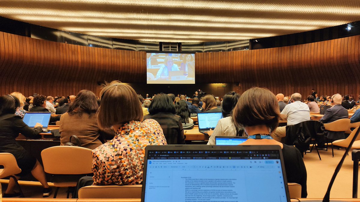 KlaudiaSzymus's tweet photo. The #WHA76 round tables need to include #CSO voices. Today our voices remained unheard at the discussion on #genderequity in #HCW. We hope that we will have better inclusion of civil society in the coming round table at WHA76
@WHO @womeninGH @WomenDeliver https://t.co/nAUkSd20nl