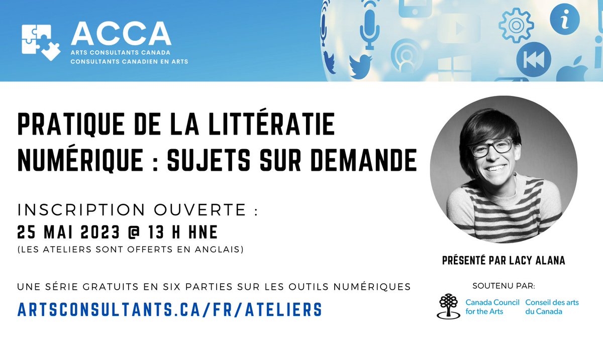 La pratique fait progresser ! Notre dernier atelier #OutilsNumériques aura lieu le jeudi 25 mai et nous nous concentrerons sur les sujets que vous trouvez les plus utiles. 🧠💻Joignez-nous à 13h EST : artsconsultants.ca/fr/ateliers/