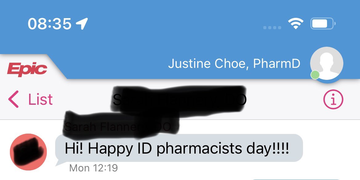 When your ID doctors remember it’s #IDPharmacistsDay 🥰