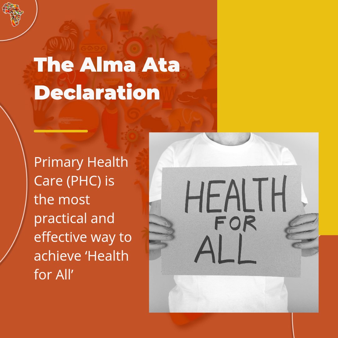 AfroPHC's tweet photo. The Alma Ata declaration defined #PHC as essential health care based on practical, scientifically sound, and socially acceptable and affordable methods made universally accessible to everyone in the community in the spirit of self-reliance and self-determination." https://t.co/f8mytrsKoK