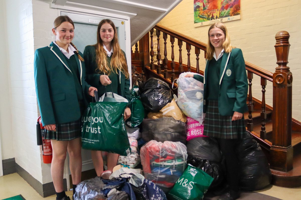 The best of luck to the fantastic team of volunteers at Cornwall Children’s Clothing Bank who are meeting this week to sort through the mountain of clothes generously donated by families at Truro High. The clothing bank’s Amanda Tovey said: “What a fantastic contribution!'