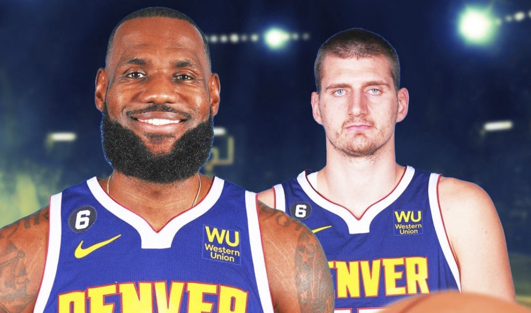 razor_michael's tweet photo. @ColinCowherd @TheVolumeSports @_JasonLT Breaking news! Lebron to the Nuggets. You heard it here first https://t.co/rKiBVnIhnc