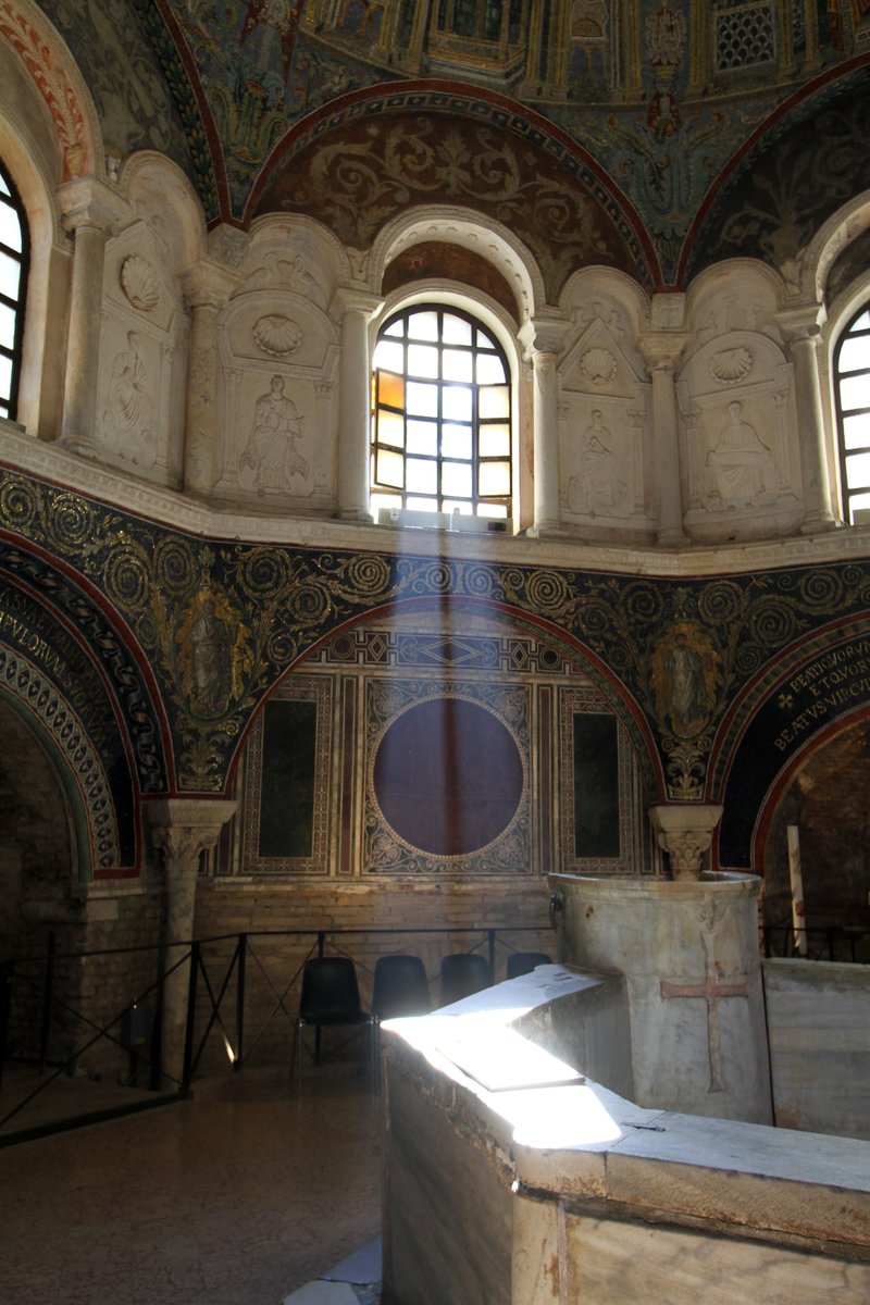 Baptistery of Neon or Battistero Neoniano, Ravenna, Italy.
